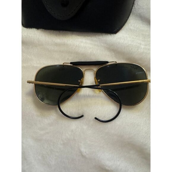 Vintage B&L Ray-Ban Outdoorsman Gold Aviator USA w/ Case - Picture 3 of 5